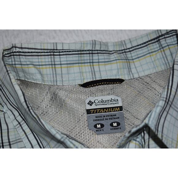 Columbia Titanium Fishing Shirt Men Size Medium Performance Hiking Vented - Picture 5 of 7